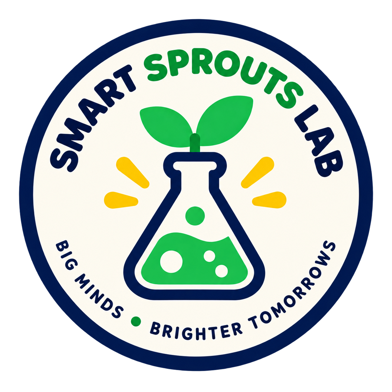 Smart Sprouts Lab circular brand badge